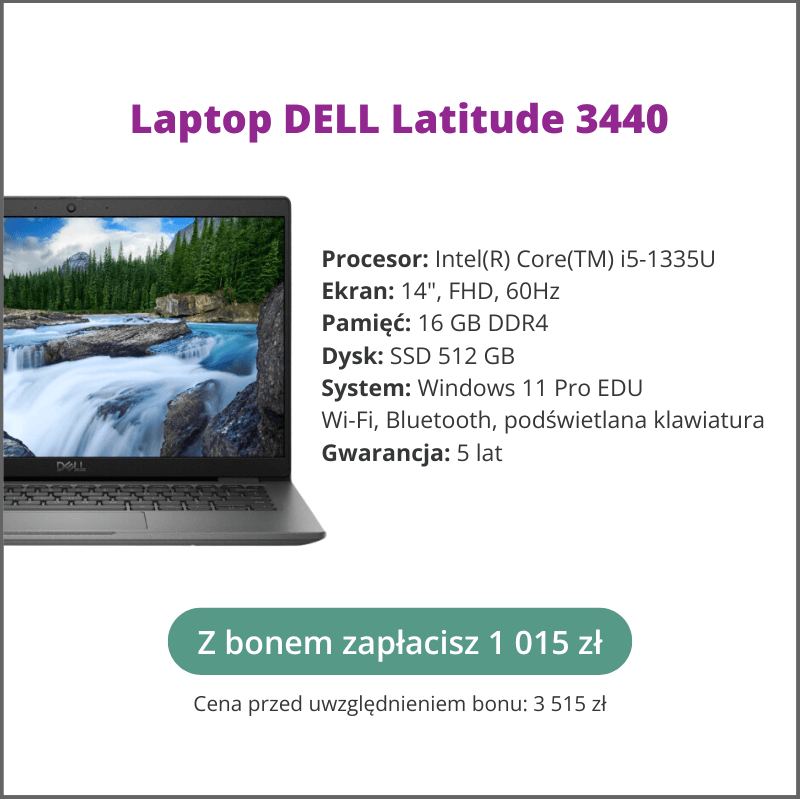 Laptop dla nauczyciela DELL Vostro 3440